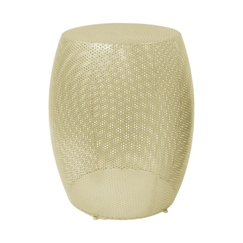 Christopher Knight Home Round Metal Hollow 2 PCS Side Table Set - 16.5   L x 16.5   W x 20.75   H