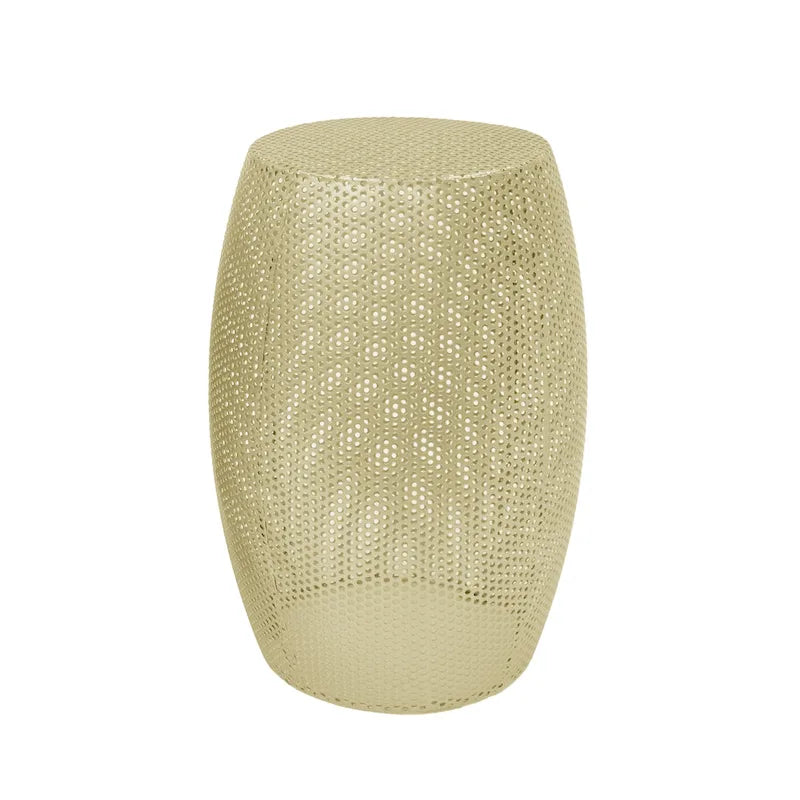 Christopher Knight Home Round Metal Hollow 2 PCS Side Table Set - 16.5   L x 16.5   W x 20.75   H