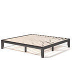 Costway King Size 14   Wooden Bed Frame Mattress Platform Wood Slats