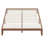 Costway King Size 14   Wooden Bed Frame Mattress Platform Wood Slats