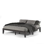 Costway King Size 14   Wooden Bed Frame Mattress Platform Wood Slats