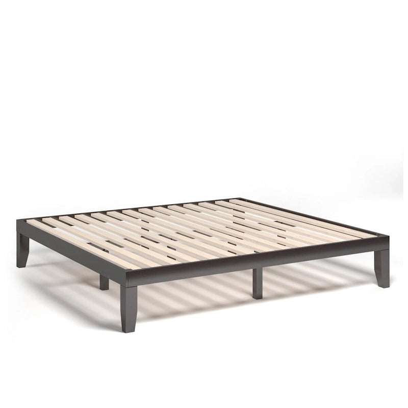 Costway King Size 14   Wooden Bed Frame Mattress Platform Wood Slats