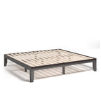 Costway King Size 14   Wooden Bed Frame Mattress Platform Wood Slats