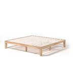 Costway King Size 14   Wooden Bed Frame Mattress Platform Wood Slats