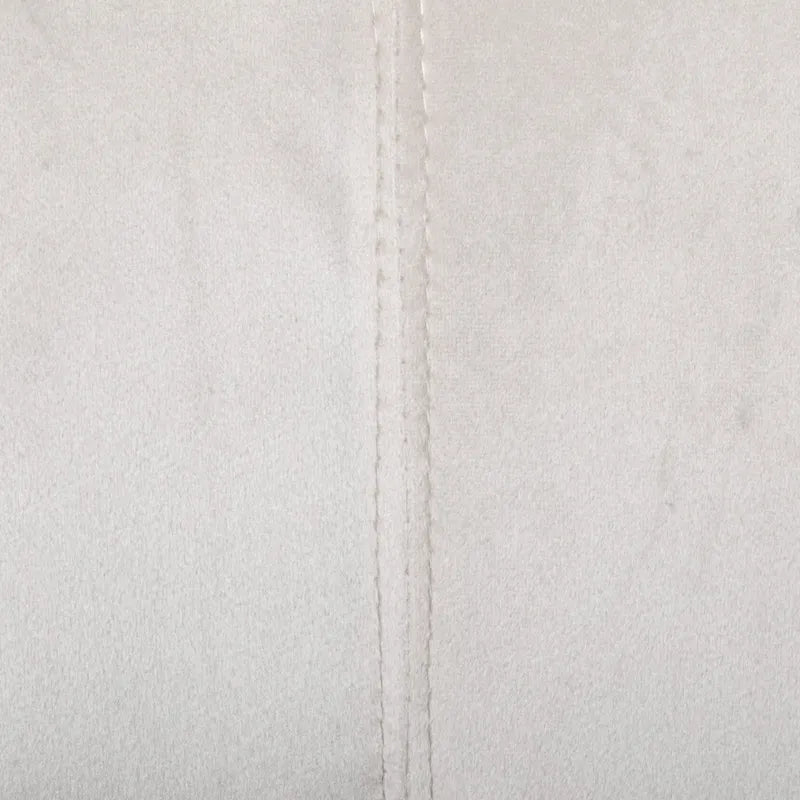 Velvet Channel Stitched 3-seater Sofa with Metal Legs