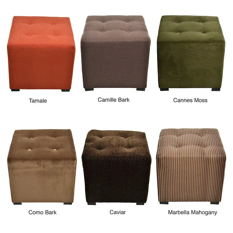 Merton 4 Button Tufted Square Ottoman