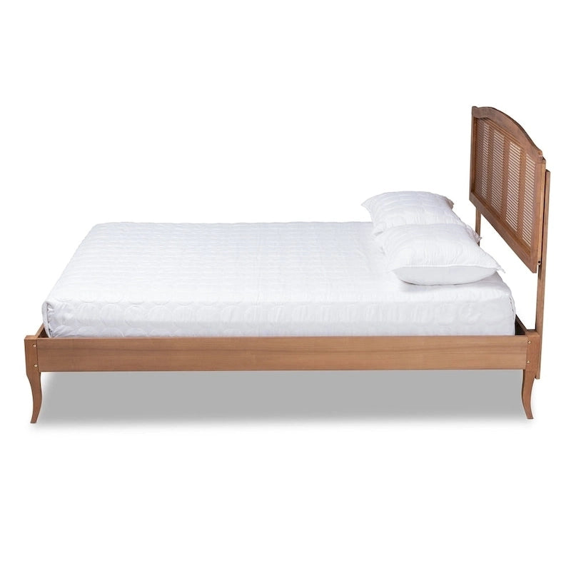 Carson Carrington Banga Wood and Synthetic Rattan Platform Bed