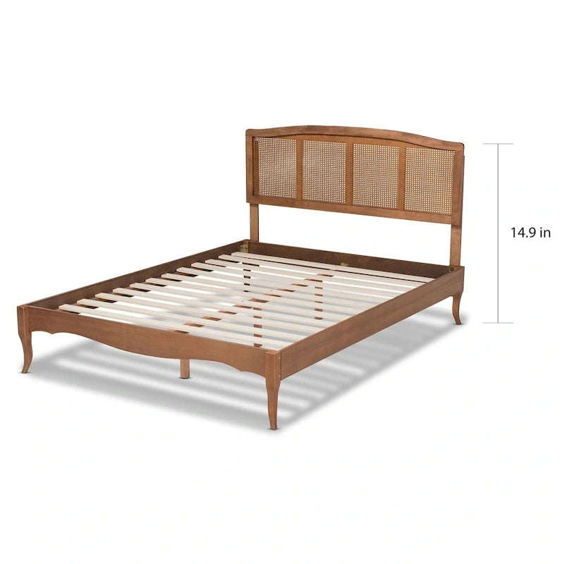 Carson Carrington Banga Wood and Synthetic Rattan Platform Bed