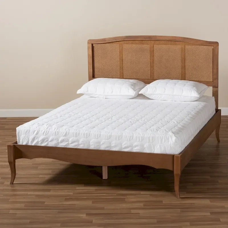 Carson Carrington Banga Wood and Synthetic Rattan Platform Bed
