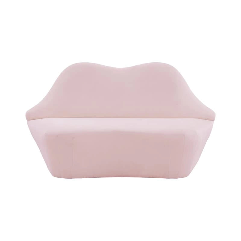Lips Velvet Settee - 67.7  W x 29.1  D x 36  H