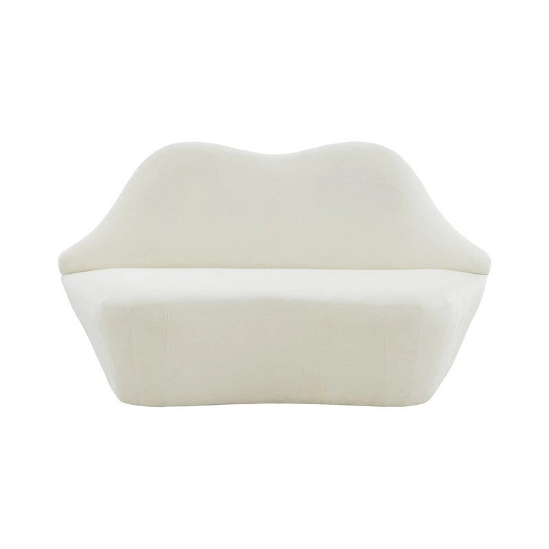Lips Velvet Settee - 67.7  W x 29.1  D x 36  H