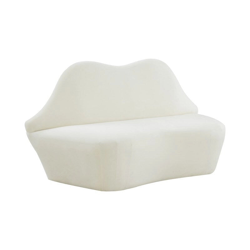 Canapé Lips Velvet - 67,7 cm L x 29,1 cm P x 36 cm H