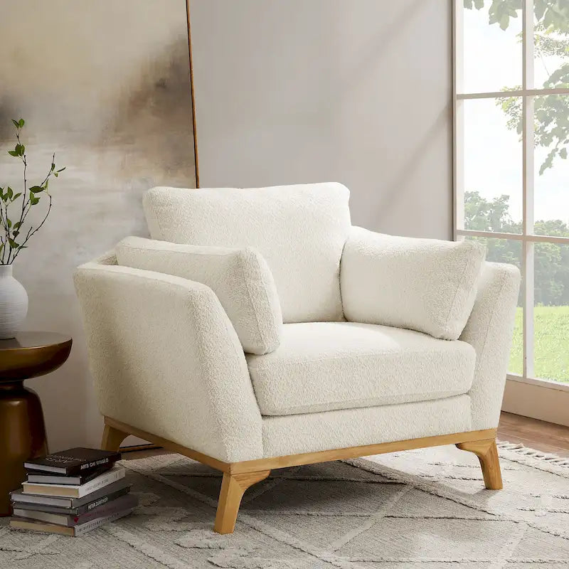VANOMi 41.7   Modern Flared Arm Accent Chair