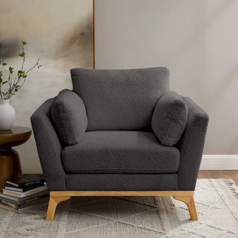 VANOMi 41.7   Modern Flared Arm Accent Chair