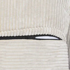 181  Oversized Corduroy Sectional Sofa Couch with Ottoman, L Shaped Convertible Couch Deep Seat Couches for Modern Living Room