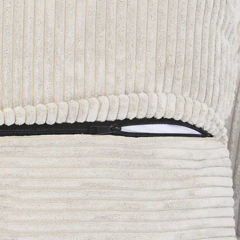 181  Oversized Corduroy Sectional Sofa Couch with Ottoman, L Shaped Convertible Couch Deep Seat Couches for Modern Living Room