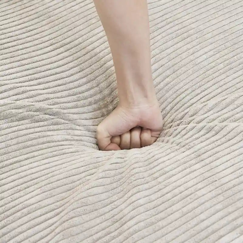 181  Oversized Corduroy Sectional Sofa Couch with Ottoman, L Shaped Convertible Couch Deep Seat Couches for Modern Living Room