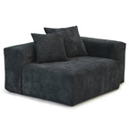 181  Oversized Corduroy Sectional Sofa Couch with Ottoman, L Shaped Convertible Couch Deep Seat Couches for Modern Living Room