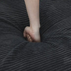 181  Oversized Corduroy Sectional Sofa Couch with Ottoman, L Shaped Convertible Couch Deep Seat Couches for Modern Living Room