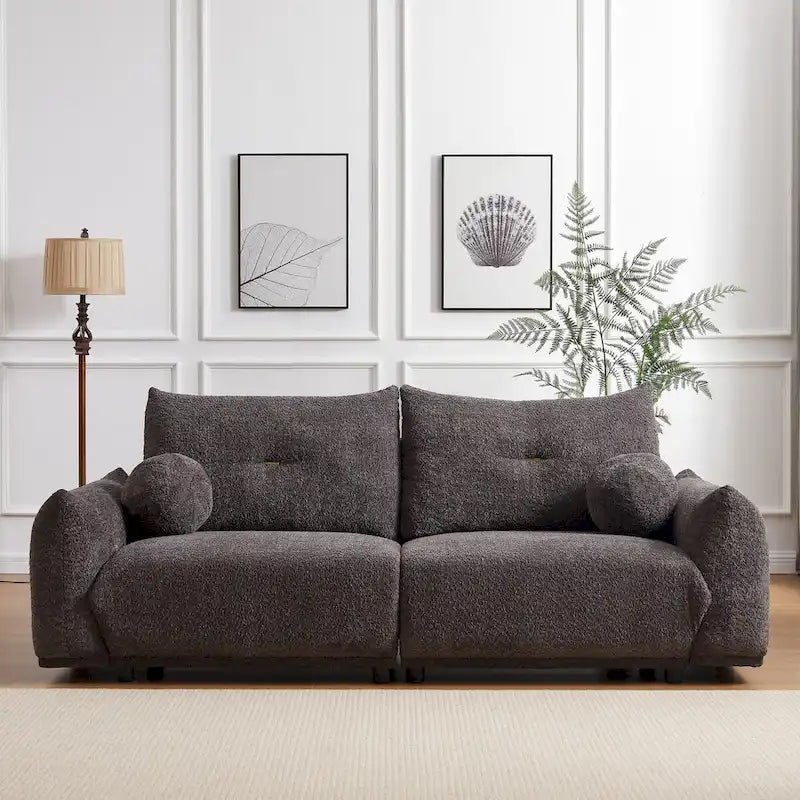 Lamb's wool 2-seater sofa