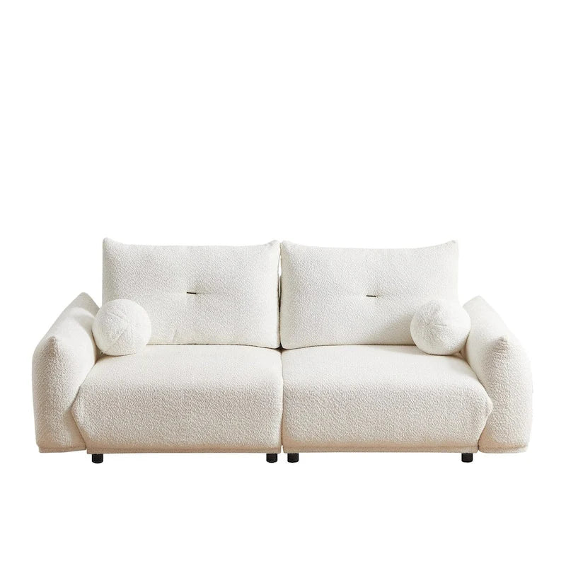 Lamb's wool 2-seater sofa