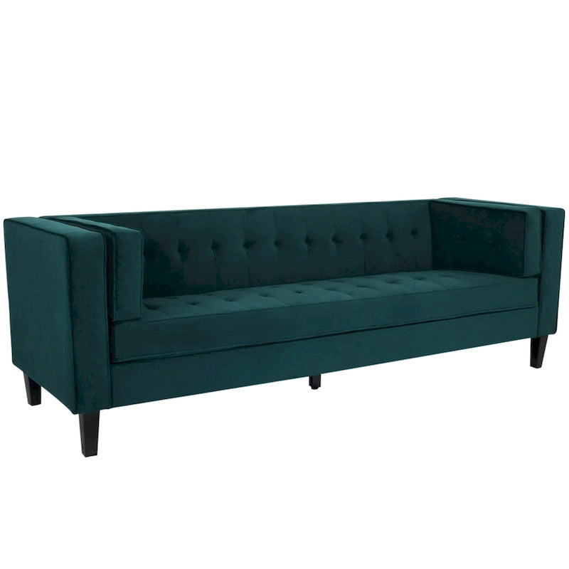 Viola Velvet Cushion 3-Seater Sofa Couch by Christopher Knight Home