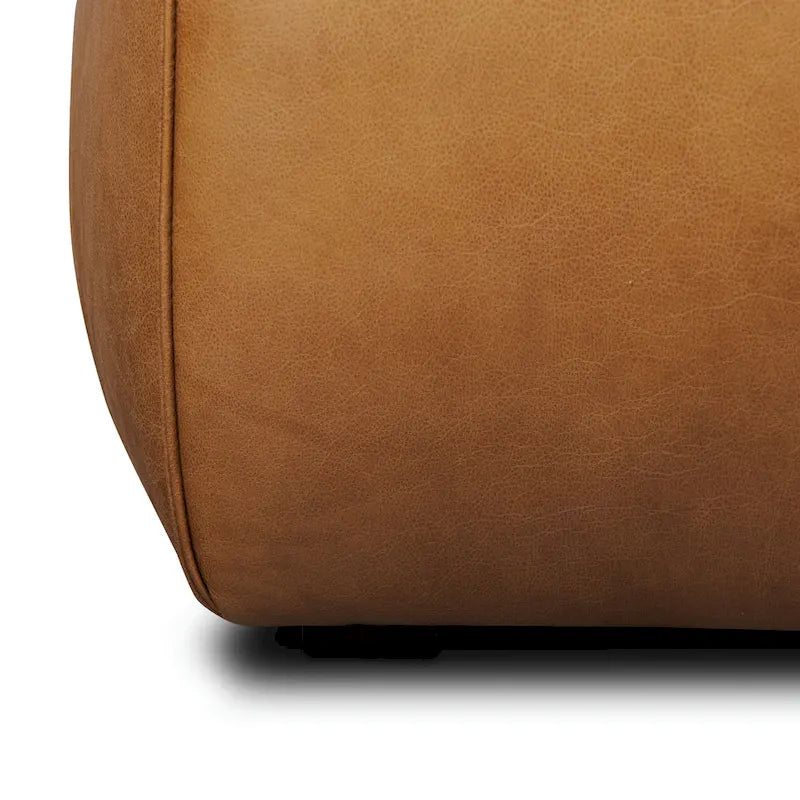 Pouf en polyéthylène et écorce