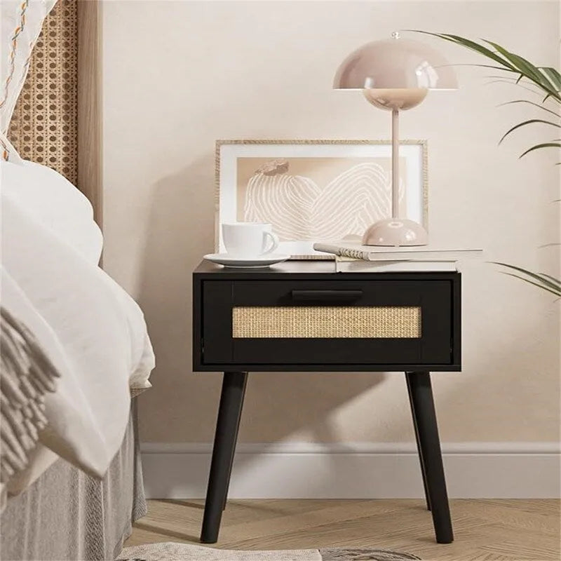 Bedroom Nightstands Wooden Night Stands - 11.81  D x 15.35  W x 19.69  H