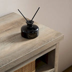 Farmhouse Barn door TV Media Stand Modern Entertainment Console for TV Up to 65   with Open and Closed Storage Space