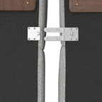 WyndenHall Marlee Corner Sectional Modular Sofa and Ottoman Set in Velvety Chenille Performance Fabric