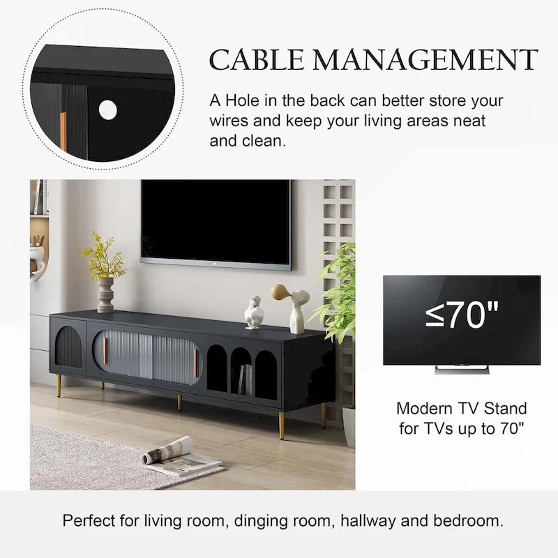 Modern TV Stand for 70   Inch TV for Living Room