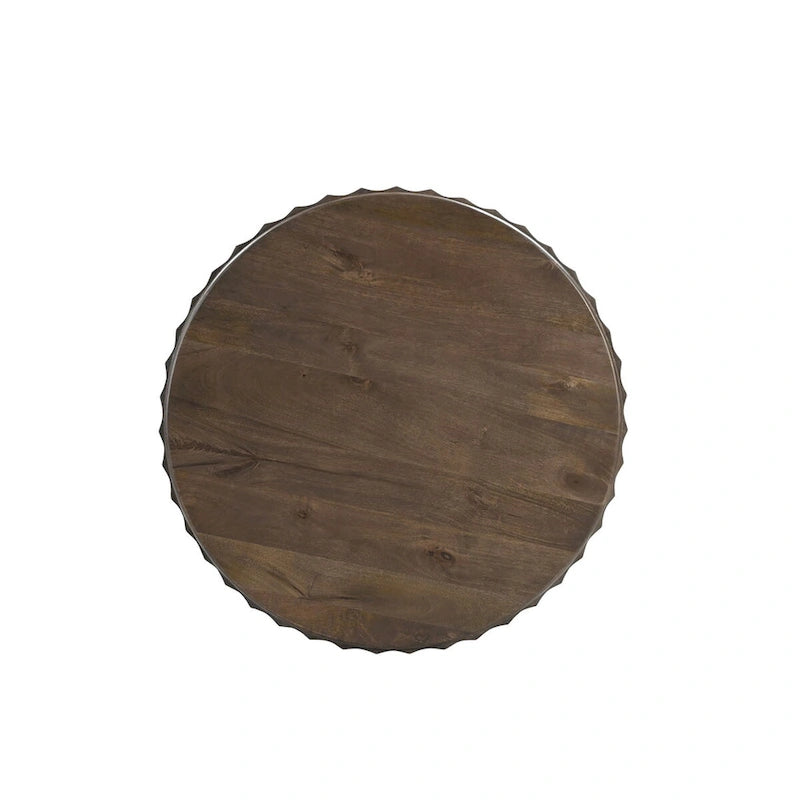 Sydney Round Solid Wood End Table